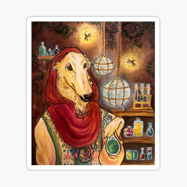 Borzoi Potion Seller Sticker