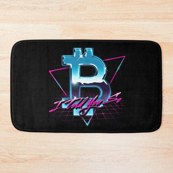 Item preview, Retrowave Bitcoin Logo I Told You So HODL BTC Bitcoin Crypto designed and sold by vomaria.