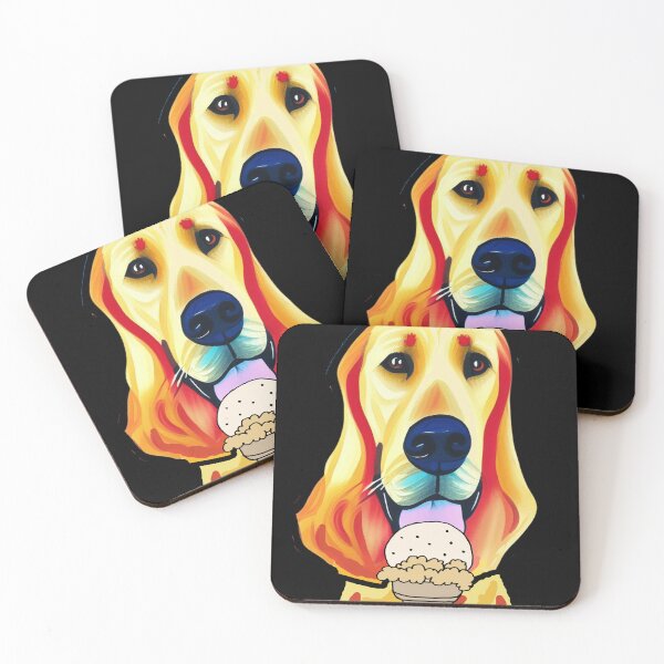 Artikelvorschau, Lustiger Golden Retriever Hund, der Eiscreme isst entworfen und verkauft von Nature's Fancy.