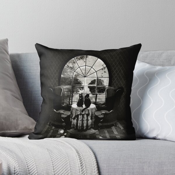 Room Skull Throw Pillow