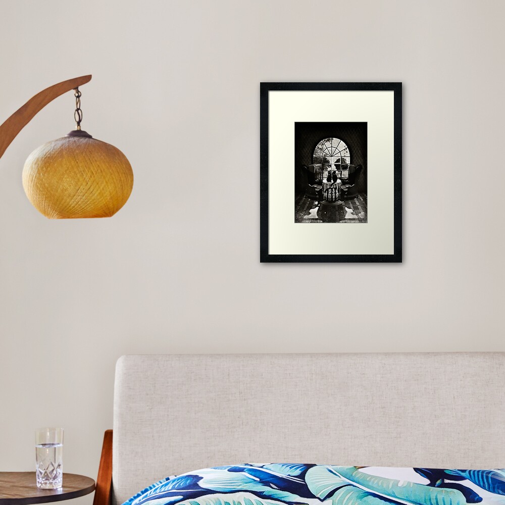 Room Skull Framed Art Print