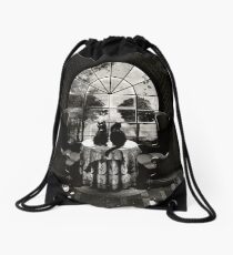 Room Skull Drawstring Bag