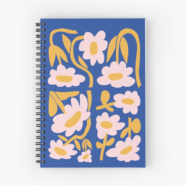 Item preview, Abstract Blue and Pink Flowers  designed and sold by Geekline.