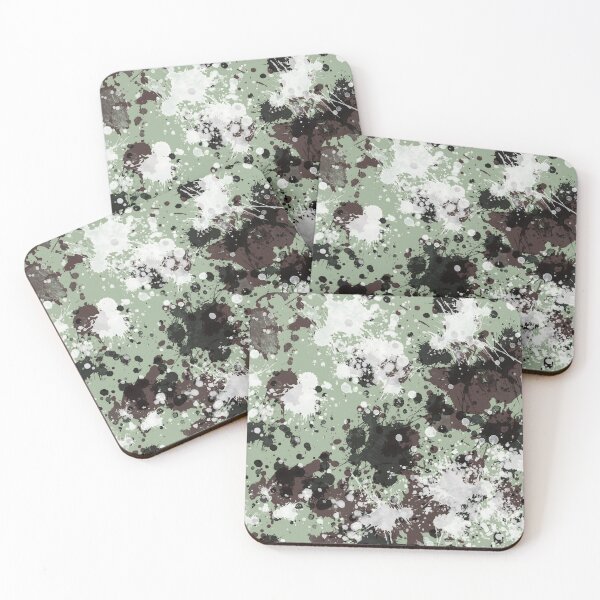 Item preview, Sage green paint splatter art, Drip painting abstract  designed and sold by JinJinYoon.