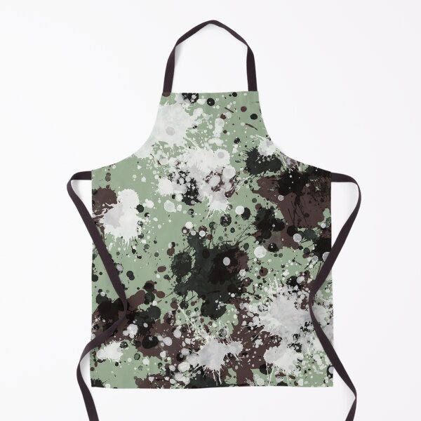Item preview, Sage green paint splatter art, Drip painting abstract designed and sold by JinJinYoon.