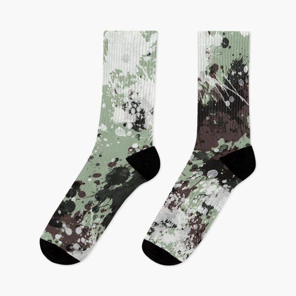 Item preview, Sage green paint splatter art, Drip painting abstract  designed and sold by JinJinYoon.