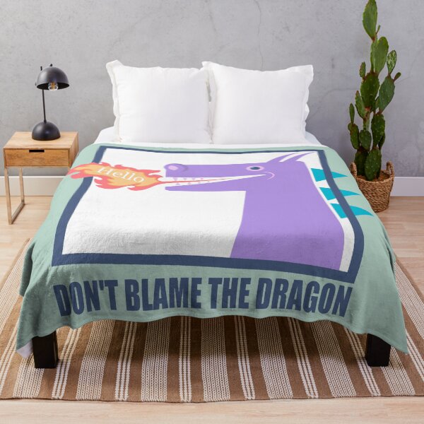 Item preview, HELLO, DON'T BLAME THE DRAGON designed and sold by Jean Gregory Evans.