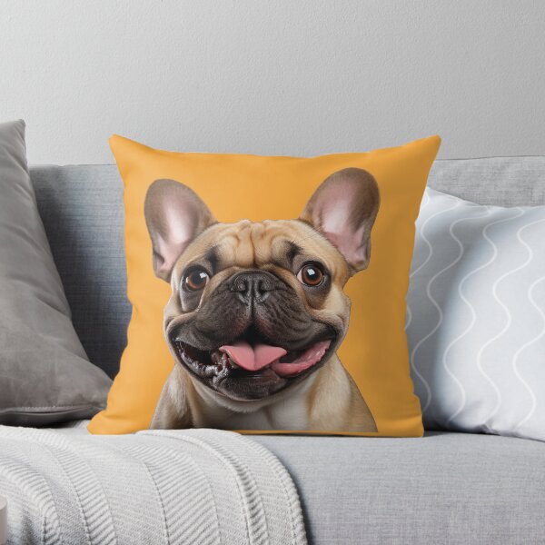 French bulldog shop throw pillow