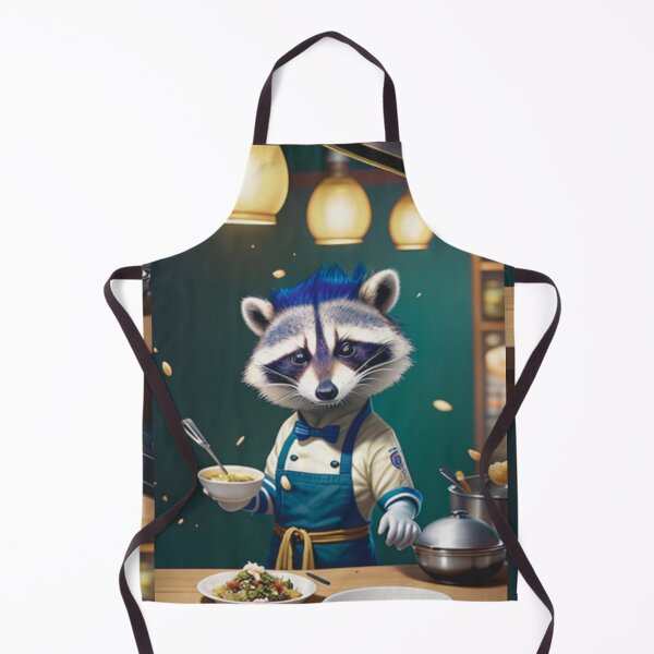 Item preview, A cool chef raccoon working in a kitchen designed and sold by Pelzi100.