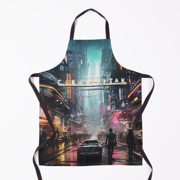 Item preview, Neon Drenched Cyberpunk Cityscape designed and sold by dcrc.