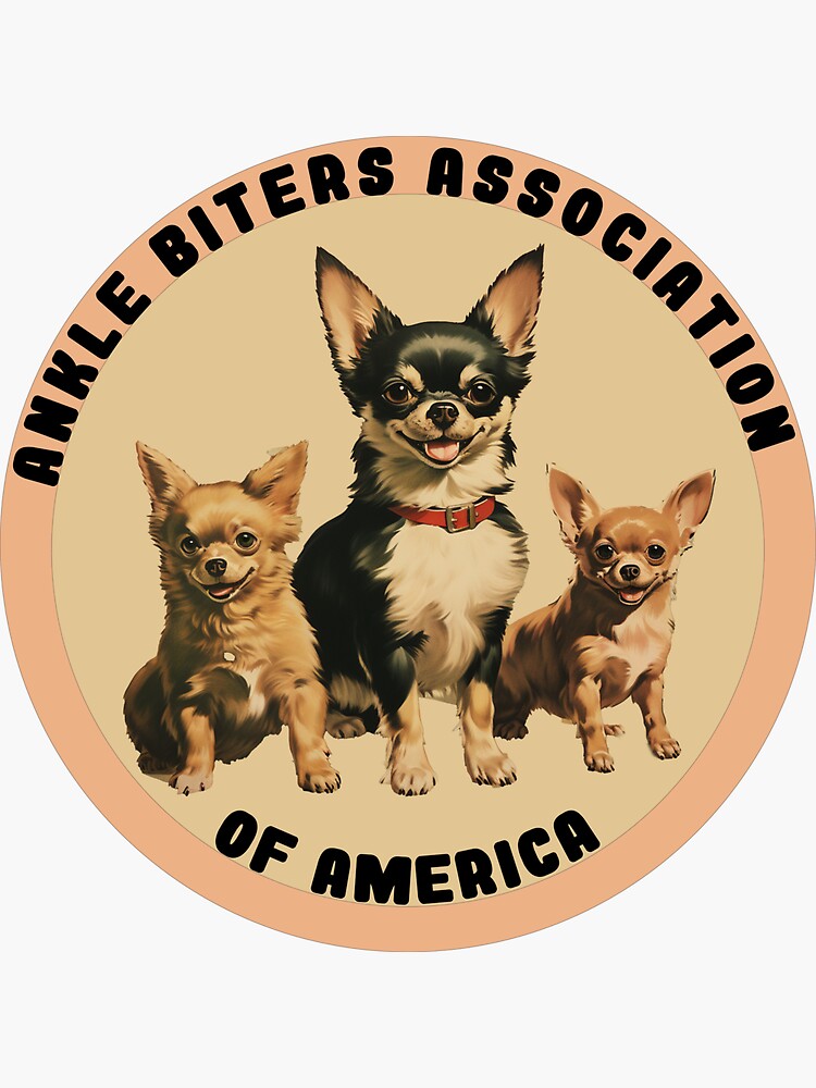 Ankle Biters Association Of America Sticker for Sale by Bargainbin