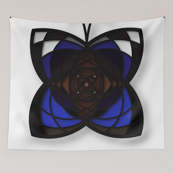 Item preview, Hypolimnas butterfly mandala designed and sold by Bayzassi.