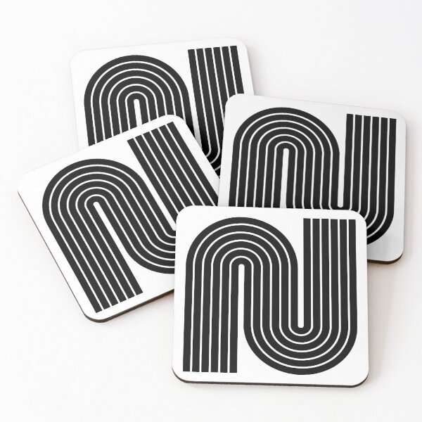 Item preview, 70s Retro Vintage Style Geometric Design 333 Black and White designed and sold by tonymagnerart.
