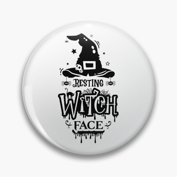 Item preview, Resting Witch Face black designed and sold by GalMar.