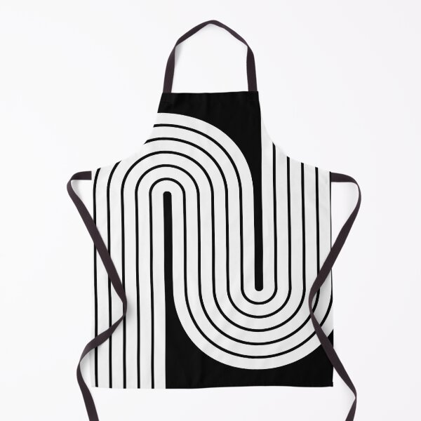 Item preview, 70s Retro Vintage Style Geometric Design 334 Black and White designed and sold by tonymagnerart.