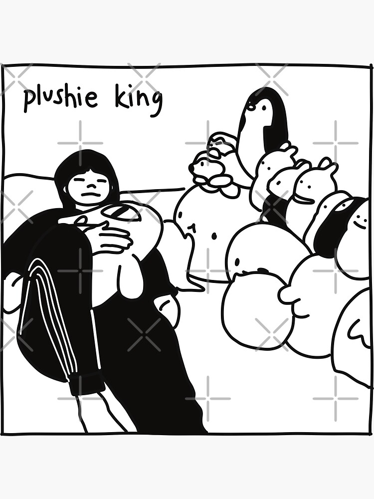 Thumbnail 3 von 3, Sticker, Plüschtier König Huening Kai designt und verkauft von dizzyizzae.