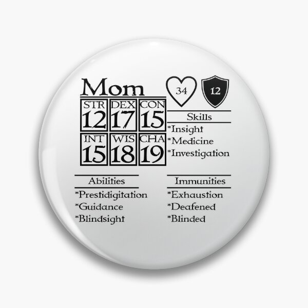 Item preview, DND Mom Statblock Design designed and sold by MuggzNMore.