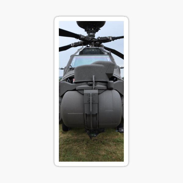 Vista previa del artículo con la obra «Apache del ejército británico: de frente», diseñado y vendido por Avi8Jack.