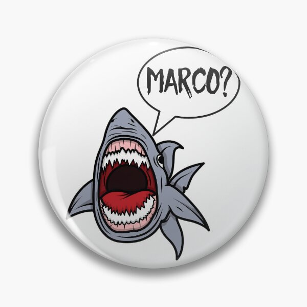 Item preview, Hungry Shark Playing Marco Polo   	 designed and sold by sntclrxe13.