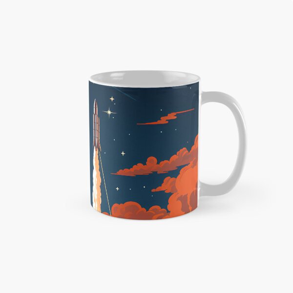 Item preview, A Rocket Ship Blasting Off Into Space designed and sold by alacaz.