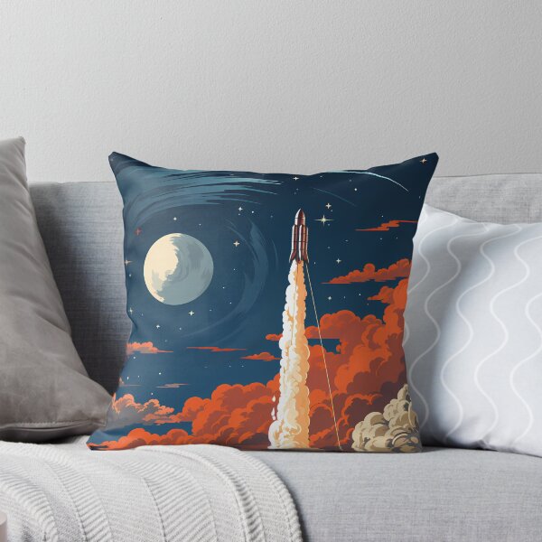 Item preview, A Rocket Ship Blasting Off Into Space designed and sold by alacaz.