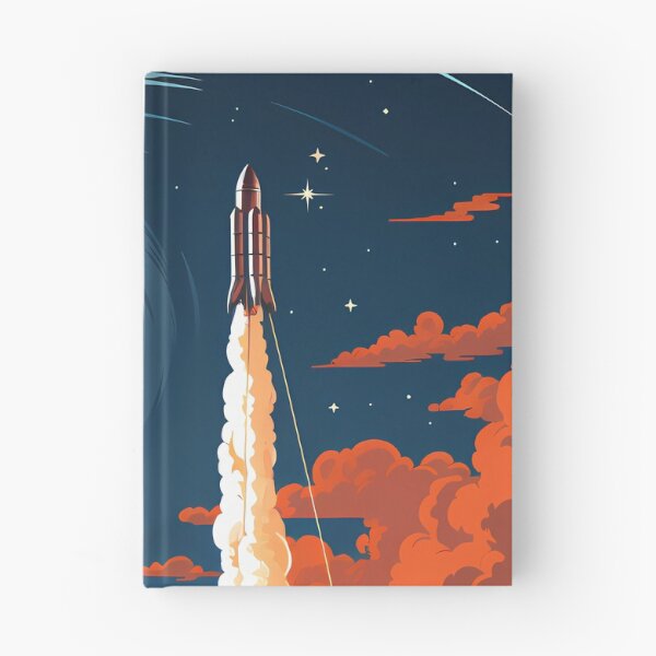 Item preview, A Rocket Ship Blasting Off Into Space designed and sold by alacaz.