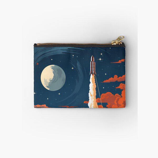 Item preview, A Rocket Ship Blasting Off Into Space designed and sold by alacaz.