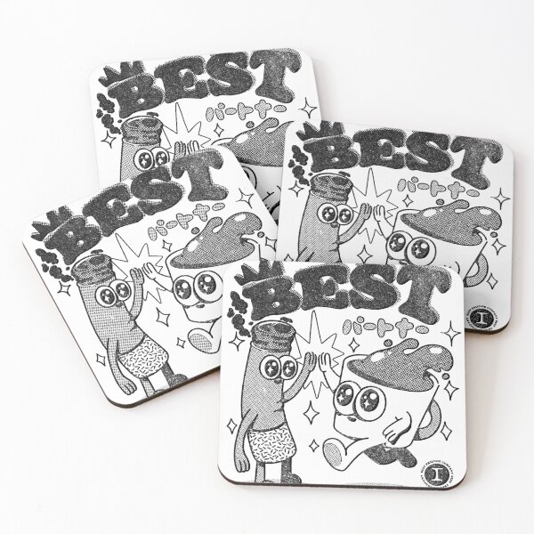 Item preview, Best Friends - Coffee and Cigarette designed and sold by Ilustrata®.