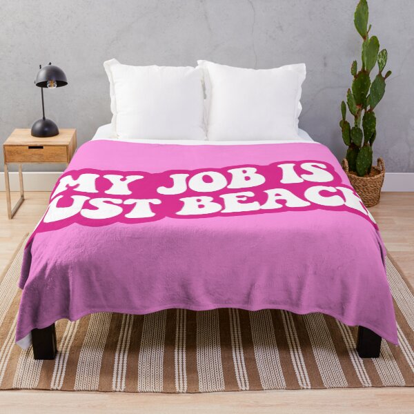 Artikelvorschau, Mein Job ist nur Strand (rosa) entworfen und verkauft von sarascoprox.