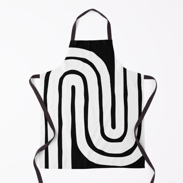 Item preview, 70s Retro Vintage Style Geometric Design 336 Black and White designed and sold by tonymagnerart.