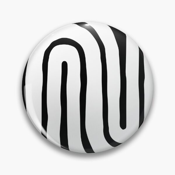 Item preview, 70s Retro Vintage Style Geometric Design 336 Black and White designed and sold by tonymagnerart.
