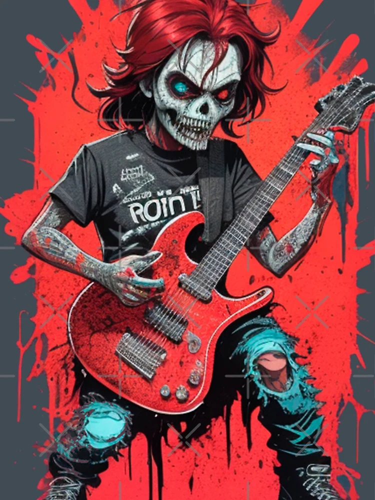 Thumbnail 4 of 4, iPhone Case, Zombie Rocker - Rocker Collection designed and sold by OdranaDesign.