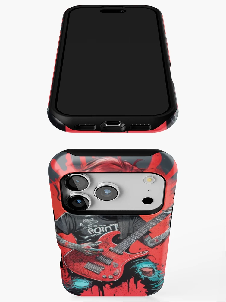 Thumbnail 3 of 4, iPhone Case, Zombie Rocker - Rocker Collection designed and sold by OdranaDesign.