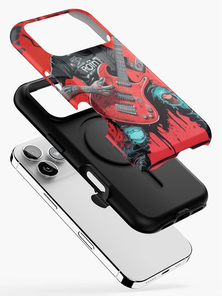 Thumbnail 2 of 4, iPhone Case, Zombie Rocker - Rocker Collection designed and sold by OdranaDesign.