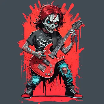 Artwork thumbnail, Zombie Rocker - Rocker Collection by OdranaDesign