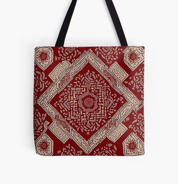 Satin Shopper Bag with Embroidered Patch Border and Bandhani Print | Exotic  India Art