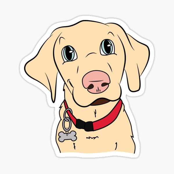 Yellow Lab Sticker