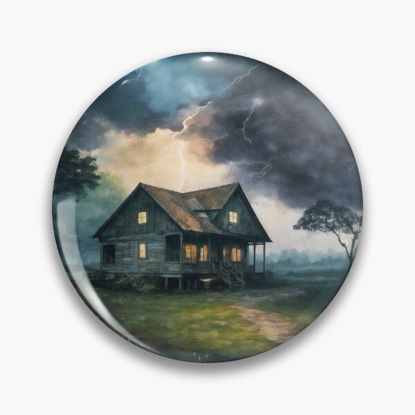 Item preview, Stormy Retreat: A Wooden Haven Braving Nature's Fury designed and sold by zax454.