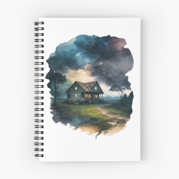 Item preview, Stormy Retreat: A Wooden Haven Braving Nature's Fury designed and sold by zax454.