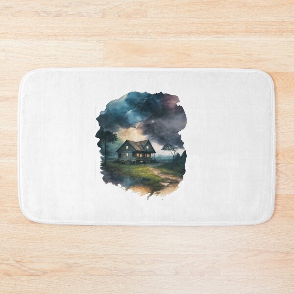 Item preview, Stormy Retreat: A Wooden Haven Braving Nature's Fury designed and sold by zax454.