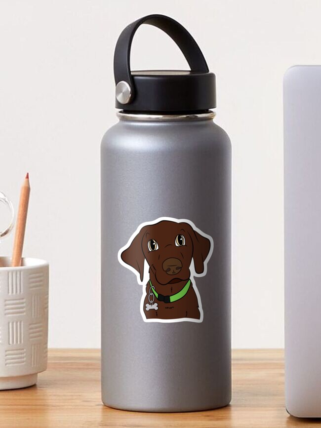 Thumbnail 1 of 3, Sticker, Chocolate Lab designed and sold by MADDesigns12.