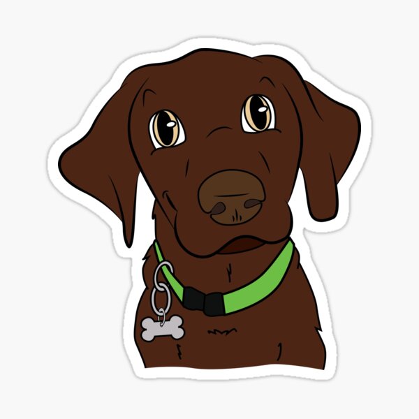 Chocolate Lab Sticker