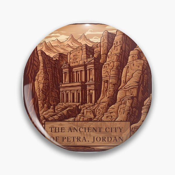 Item preview, The Ancient City of Petra, Jordan illustration designed and sold by KristinaNEL.