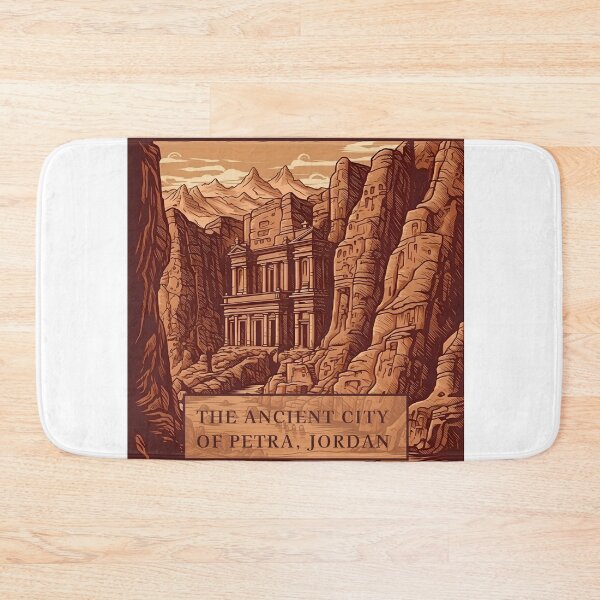 Item preview, The Ancient City of Petra, Jordan illustration designed and sold by KristinaNEL.