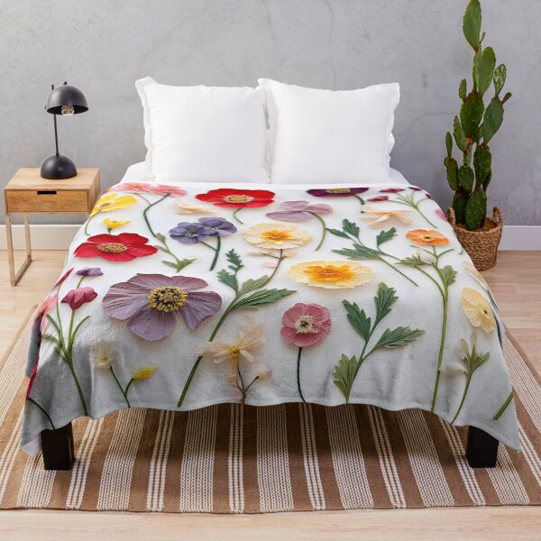 Item preview, Simple pressed flowers floral design designed and sold by Inktown.