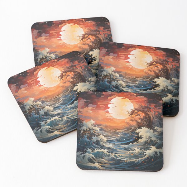 Artikelvorschau, Ocean Wave at Sunset entworfen und verkauft von FinleyDel.