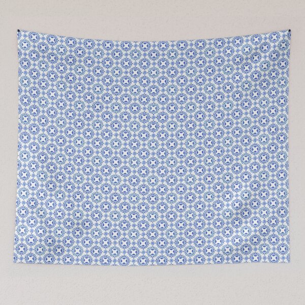 Item preview, Abstract Blue print in white background designed and sold by InkyPinky85.
