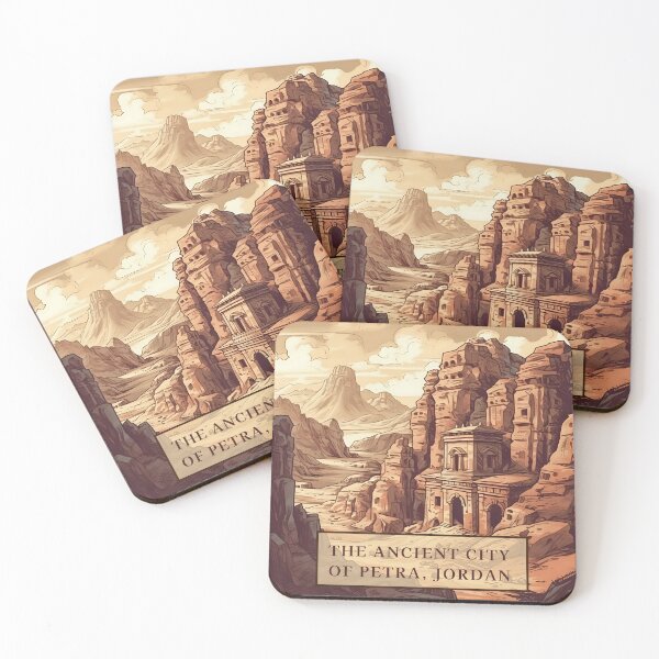 Item preview, The Ancient City of Petra, Jordan handsome illustration designed and sold by KristinaNEL.