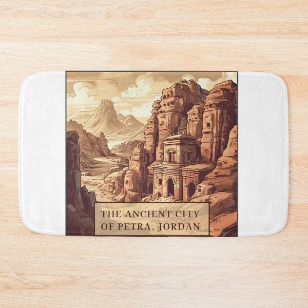 Item preview, The Ancient City of Petra, Jordan handsome illustration designed and sold by KristinaNEL.