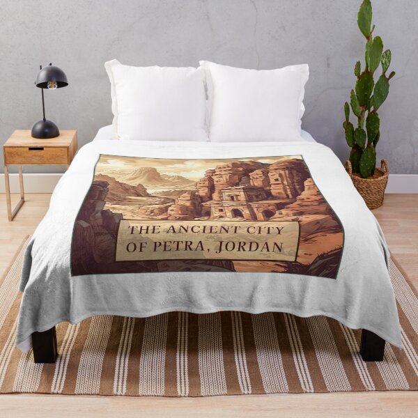 Artikelvorschau, Die antike Stadt Petra, Jordanien, hübsche Illustration entworfen und verkauft von KristinaNEL.